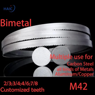 M42 27 mm Bimetall-HSS-Bandsägeblätter (Schnellarbeitsstahl) zum Schneiden von Stahl und Metall